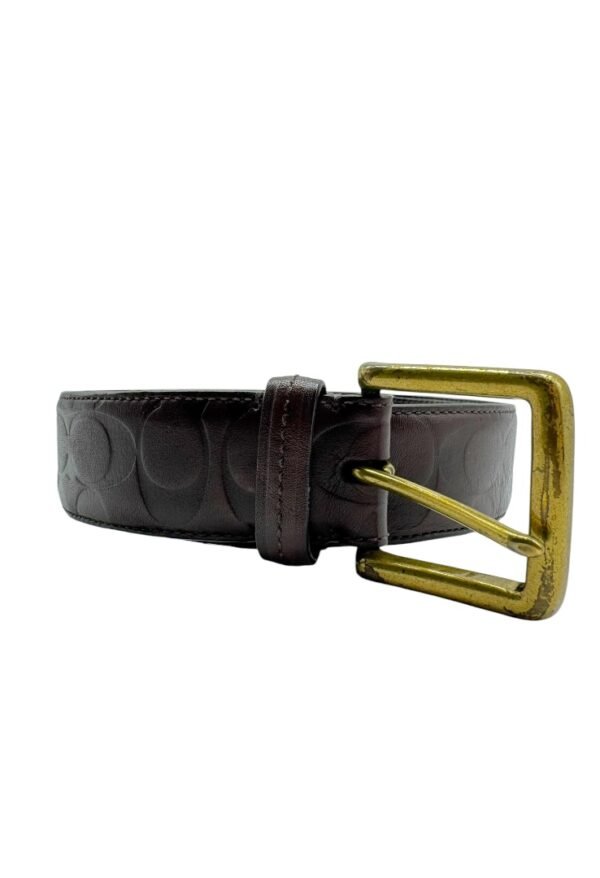 COACH - BELT MONOGRAM BROWN